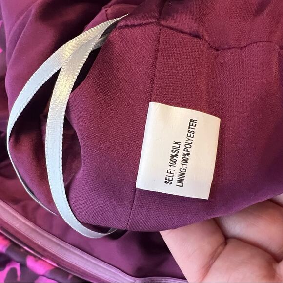 Kay Unger silk pink leopard print ruched dress sz 6 - Picture 6 of 6